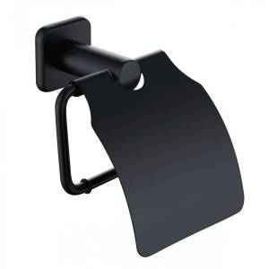 Держатель для туалетной бумаги Wonzon & Woghand WW-V1802-GM с крышкой, темный графит