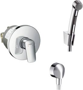 Гигиенический душ Hansgrohe 32129000 со смесителем, С ВНУТРЕННЕЙ ЧАСТЬЮ