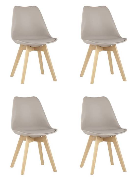 Набор из 4 стульев Stool Group Frankfurt New Y863-V seat beige X4 бежевый