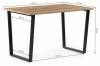 Стол Notta Лота Лофт 489611 дуб вотан/матовый черный фото 9