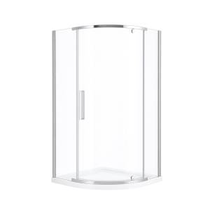 Душевой уголок Black&White S301-900 профиль хром, стекло прозрачное, 90x90x195