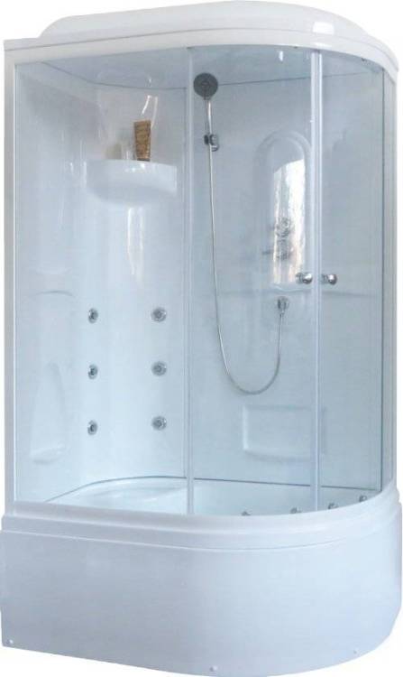 Душевая кабина Royal Bath ВК RB8120BK2-T-L с высоким поддоном, с сиденьем
