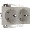 Розетка двойная с заземлением Werkel W1272004