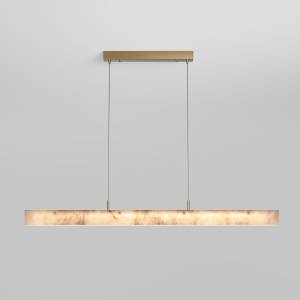 Подвесной светодиодный светильник Eurosvet Alabaster 604053 LED латунь/ алебастр