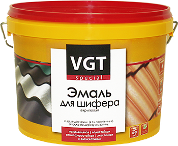 VGT ПРОФИ ЭМАЛЬ ДЛЯ ШИФЕРА акриловая, полуглянцевая, каштановая (2,5кг)