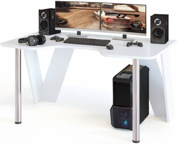 Стол компьютерный Сокол КСТ-116 4680212008160, 4680212008177, КСТ116Б6 Белый