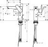 Смеситель для раковины Hansgrohe Talis E 71754670 с донным клапаном фото 2