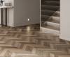Керамогранит Laparet Wood Latina Brown Chevron M коричневый матовый карвинг 60x120 фото 2