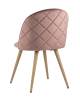 Набор из 4 стульев Stool Group Лион DC-69030A HLR-44 X4 с ромбами розовый фото 6