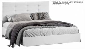 Кровать двуспальная Трия Бетта TRI_267806 Белый снег