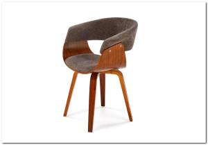 Стул кухонный Halmar K545 V-CH-K/545-KR-POPIELATY серый/орех