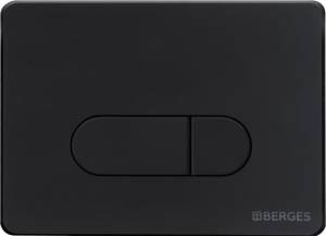 Кнопка смыва Berges Wasserhaus Novum D5 чёрный, матовый