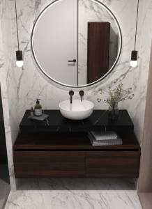 Столешница Armadi Art Flat 869-100-NM прямая Nero Marquina 1010x460x70