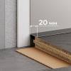 Микроплинтус ФЕСО 17-71-89 Эмаль Матовая RAL 9003 Белый 2500x6x0.8x20 фото 4