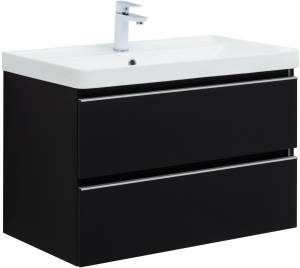Тумба под раковину Aquanet Вега 80 329597 черный