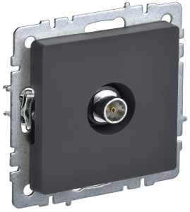 ТВ-розетка оконечная IEK Brite BR-A10-O-K53 графит