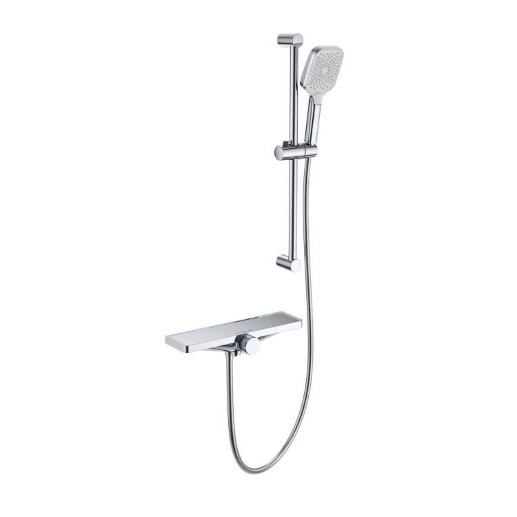 Смеситель для ванны Wonzon & Woghand WW-B2551-A-CR термостатический, с душевым гарнитуром, хром