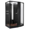 Душевая кабина Orans 89102RBLH черный, 150x100x220 фото 2