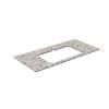 Столешница Kerama Marazzi Plaza (Плаза) KM6012G0471RP100Ir2 белый натуральный, 100x48
