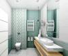Керамическая плитка BELLEZA Блум 00-00-5-08-00-00-2340 белый 20x40 фото 3