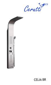 Душевая панель Cerutti Spa Celia BR CT10405 нержавеющая сталь