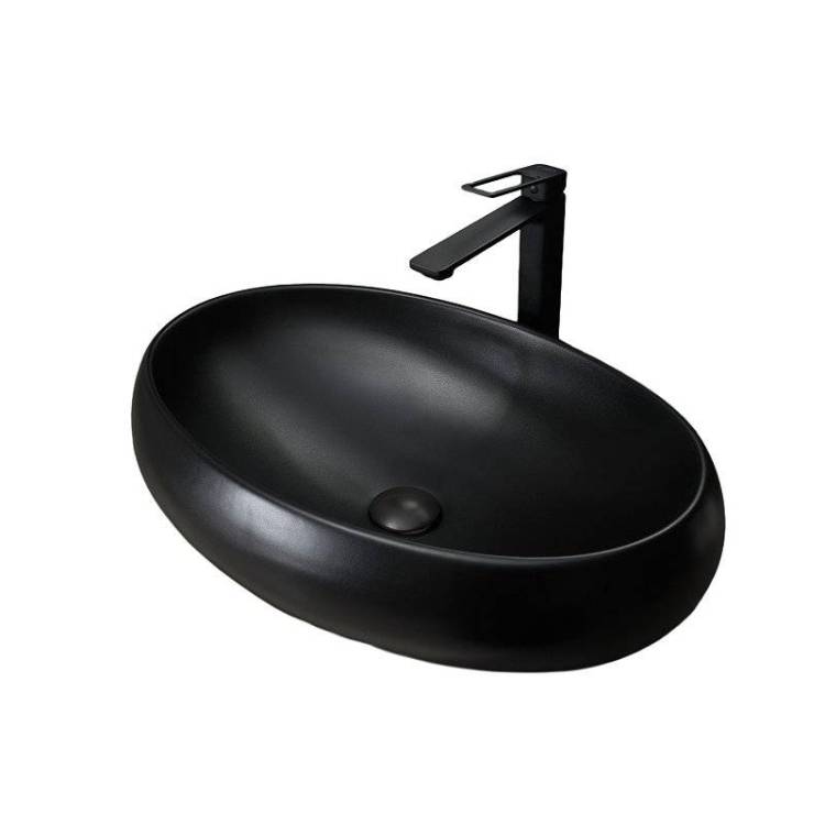 Раковина Gid Lago 53371 Bm9030a 60 см, черная матовая