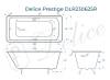 Чугунная ванна Delice Prestige DLR230625R 170x75, с отверстиями под ручки, без ножек фото 9
