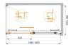Душевой уголок Cezares LUX-SOFT-W-AH-1-150/100-C-Cr-IV профиль хром, стекло прозрачное, 150x100x200 фото 6