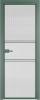 Межкомнатная дверь Profil Doors 2 AX цвет профиля Зеленый воск, стекло безопасное 6 мм мору осветленное 600x2000