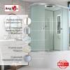 Душевая кабина AvaCan D5012RLED 120x80x215 фото 2