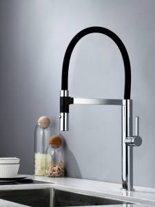 Смеситель для кухни AQUAme Cucina AQM9904CR с гибким изливом, хром