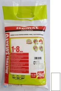 ЗАТИРКА ISOMAT MULTIFILL SMALTO 1-8 БЕЛЫЙ 2 кг