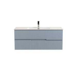 Тумба с раковиной Cezares Duet-N 120 голубой жемчужный, раковина CZR-8095-120