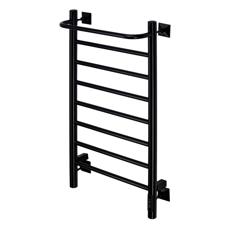 Полотенцесушитель электрический Comfysan Capri 012755 EC-8 80/40 с полкой, черный матовый
