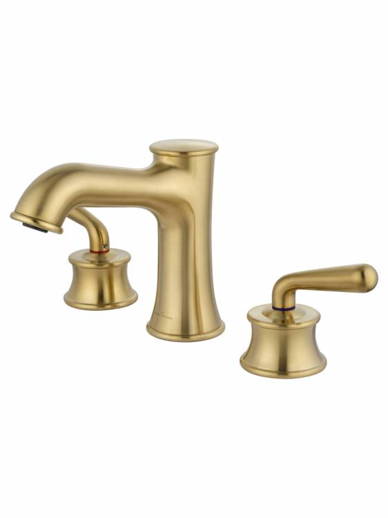 Смеситель для раковины Wonzon & Woghand WW-88159008-BG на 3 отверстия, брашированное золото