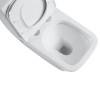 Унитаз компакт Black&White W-7703 7703W Безободковый Белый фото 4