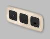 Лицевая панель для компьютерной/телефонной розетки RJ-45/RJ-11 Ambrella Volt Omega OP8120 фото 2