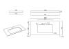 Столешница Kerama Marazzi Plaza (Плаза) PL2.SG50008220R\100 белый натуральный, 99.6x48 фото 3