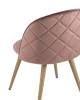 Набор из 4 стульев Stool Group Лион DC-69030A HLR-44 X4 с ромбами розовый фото 7