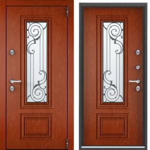 Входная стальная дверь Torex SNEGIR PRO-C PP 36826 ФМ Красное дерево/ФМ Красное дерево 2000x880