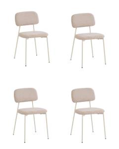 Набор из 4 стульев Stool Group Chao 3277-ST-4 CD2302-3 beig beig.l X4 бежевый
