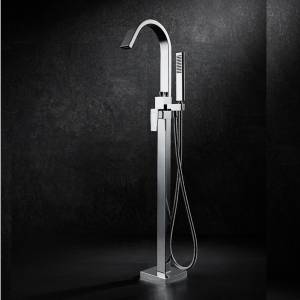Смеситель для ванны Black&White U3311 напольный, хром
