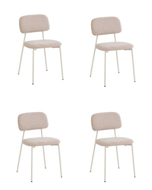 Набор из 4 стульев Stool Group Chao 3277-ST-4 CD2302-3 beig beig.l X4 бежевый