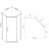 Душевой уголок Vincea Stresa VSP-1S900CLGM 900x900, вороненая сталь, стекло прозрачное фото 7
