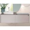 Тумба с раковиной Black&White U915.1400L серый, 140x40x55