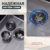 Мойка кухонная Splenka S706.7843.09 графит, 78x43 фото 8