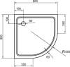 Поддон для душа Cezares Tray TRAY-A-R-90-550-15-W-W0 R 90x90 фото 3