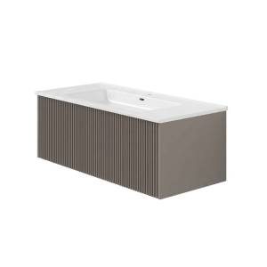 Тумба с раковиной La Fenice Terra Cappuccino NFNC-01-TER-C-100-3-100 бежевая матовая, 100 см