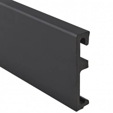 Плинтус Salag Alpha AP81М3 Czarny (Черный) 2400x80x16