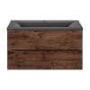 Тумба под раковину Vincea Mia VMC-2MA900RW 900 подвесная, 2 выкатных ящика soft close, R.Wood фото 5